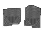 WeatherTech 2017+ Nissan Titan (Heating Vents Under Front Row Seats) Front Rubber Mats - Black