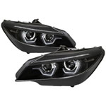 Spyder BMW Z4 09-13 Projector Headlights (Not Comp w Halogen) Black PRO-YD-BMWZ409HID-AFSSEQ-BK; 2009-2013