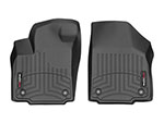 WeatherTech 2017+ Ford Transit Connect Vinyl Front FloorLiner - Black (Fits Wagons and Cargo Van); 2017-2023