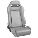 Rugged Ridge Sport Front Seat Reclinable Gray 76-02 Jeep CJ / Jeep Wrangler; 1976-2002