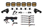 Diode Dynamics 20-Present Polaris RZR SS5 Pro CrossLink Roof - Yellow Combo Lightbar Kit; 2020-2023