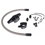 Fleece Performance 98.5-02 VP Coolant Bypass Kit w/ Stainless Steel Braided Line; 1998-2002