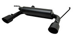 Gibson 07-11 Jeep Wrangler JK Rubicon 3.8L 2.5in Cat-Back Dual Split Exhaust - Black Elite Ceramic; 2007-2011