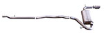 Gibson 11-13 Jeep Patriot Latitude 2.4L 2.25in Cat-Back Single Exhaust - Aluminized; 2011-2013