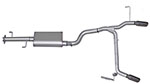 Gibson 07-14 Toyota FJ Cruiser Base 4.0L 2.5in Cat-Back Dual Split Exhaust - Aluminized; 2007-2014