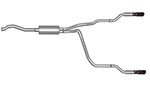 Gibson 01-05 Ford Ranger XL 2.3L 1.75in Cat-Back Dual Split Exhaust - Aluminized; 2001-2005