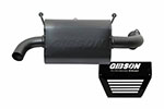 Gibson 15-17 Polaris RZR XP 1000 EPS Base 2.25in Single Exhaust - Black Ceramic; 2015-2017