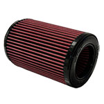 JLT S&B Universal Air Filter 4in Flange x 6in Base x 5.25in Top x 9in Height - Red Oil