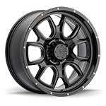 Mamba M19 17x9 5x127 ET-12 Matte Black w/ Drill Holes