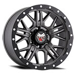 Mamba M25 17x9 6x135 ET12 Matte Grey w/ Black Lip Edge