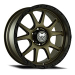 Mamba M27 17x9 5x139.7 ET12 Matte Bronze / Black Lip