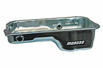 Moroso Honda 2.2/2.3L H Series Stock (w/Oil Drainbacks) Wet Sump 4qt 5.25in Steel Oil Pan