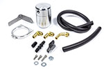 Moroso 15-Up Dodge Challenger 5.7/6.4L (w/Shaker Hood) Air/Oil Separator Catch Can - Billet Aluminum; 2015-2021