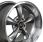 OE Wheels 17 Replica Wheel FR01 Bullitt Rim 17x10.5 Gunmetal Wheel Ford Mustang (rear only) 1994-2004; 1994-2004