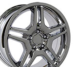 OE Wheels 17 Replica Wheel MB02 Mercedes Benz C Class Rim 17x7.5 Chrome Wheel Mercedes-Benz CLK430 1999-2003; 1999-2003