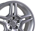 OE Wheels 17 Replica Wheel MB02 Mercedes Benz C Class Rim 17x7.5 Silver Wheel Mercedes-Benz CLK320 1998-2003; 1998-2003