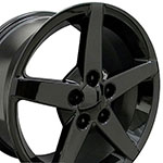 OE Wheels 17 Replica Wheel CV06 C6 Rim 17x8.5 Black Wheel Chevrolet Corvette (front only) 1988-2004