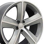 OE Wheels 20 Replica Wheel DG05 Charger SRT Rim 20x9 Silver Wheel Dodge Charger 2006-2022; 2006-2022