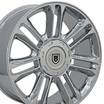 OE Wheels 22 Replica Wheel CA83 Escalade Rim 22x9 Chrome Wheel Chevrolet C2500 1988-2000; 1988-2000