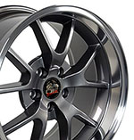 OE Wheels 18 Replica Wheel FR05 FR500 Rim 18x10 Gunmetal Wheel Ford Mustang (rear only) 1994-2004; 1994-2004