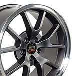 OE Wheels 18 Replica Wheel FR05 FR500 Rim 18x9 Gunmetal Wheel Ford Mustang 1994-2004; 1994-2004