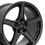 OE Wheels 18 Replica Wheel FR06B Fits Ford Mustang Saleen Rim 18x9 Black Wheel Ford Mustang 1994-2004; 1994-2004