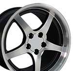 OE Wheels 18 Replica Wheel CV05 C5 Rim 18x10.5 Machined Wheel Chevrolet Corvette (rear only) 1988-2004