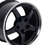 OE Wheels 18 Replica Wheel CV05 C5 Rim 18x9.5 Deep Dish Black Wheel Chevrolet Camaro 1993-2002; 1993-2002