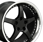 OE Wheels 18 Replica Wheel CV05 C5 Rim 18x10.5 Black Wheel Chevrolet Camaro (rear only) 1993-2002; 1993-2002