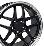 OE Wheels 17 Replica Wheel CV04 C5 Z06 Rim 17x9.5 Black Wheel Chevrolet Camaro 1993-2002; 1993-2002