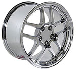 OE Wheels 17 Replica Wheel CV04 C5 Z06 Rim 17x9.5 Chrome Wheel Chevrolet Corvette 1988-1996; 1988-1996