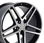 OE Wheels 18 Replica Wheel CV07A C6 Z06 Rim 18x9.5 Machined Wheel Chevrolet Camaro 1993-2002; 1993-2002