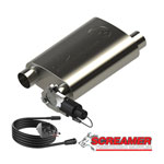 QTP Screamer Muffler w/QTEC electric cutout kit - 2.5 Inch