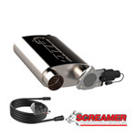 QTP Screamer Muffler w/QTEC electric cutout kit - 3 Inch