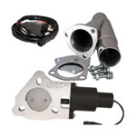 QTP QTEC 2.25in Electric Cutout and Y-Pipe Kit - Single