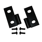 Rugged Ridge 76-06 Jeep CJ / Jeep Wrangler Black Lower Door Hinge Brackets; 1976-2006