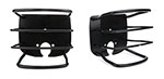 Rugged Ridge 76-06 Jeep CJ / Jeep Wrangler Black Euro Tail Light Guards; 1976-2006