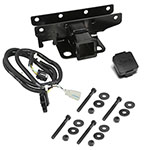 Rugged Ridge Receiver Hitch Kit Jeep Logo 07-18 Jeep Wrangler; 2007-2018