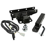 Rugged Ridge Hitch Kit with Ball 2 inch 07-18 Jeep Wrangler JK; 2007-2018