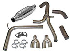 SLP Loudmouth 2 Exhaust Camaro V8 Cat-back System w/ Dual-Dual Tips