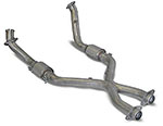 SLP PowerFlo-X Crossover Pipe, Full Assembly, Mustang GT w/Cats V8