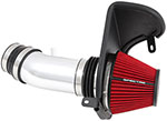 Spectre 11-14 Challenger/Charger V8-6.4L F/I Air Intake Kit - Polished w/Red Filter; 2011-2016