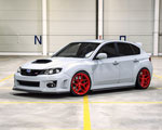 VR Forged D04 Wheel Package Subaru WRX STI 18x9.5 Gloss Red