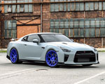 VR Forged D09 Wheel Package Nissan GT-R 20x10 20x12 Dark Blue