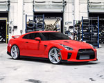 VR Forged D10 Wheel Package Nissan GT-R 20x10 20x12 Gloss White; 2009-2021