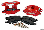 Wilwood D52 Front Caliper Kit - Red 2.00 / 2.00in Piston 1.04in Rotor