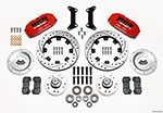 Wilwood Dynapro 6 Front Hub Kit 12.19in Drilled Red 79-87 GM G Body