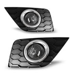 Winjet 2017-2018 Nissan Sentra Fog Light - Clear (Wiring Kit And Bezels Included); 2017-2018