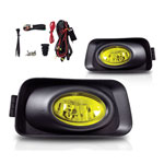 Winjet 2003-2006 Acura Tsx Oe/Replacement Fog Light - Yellow (Wiring Kit Included); 2003-2005