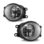 Winjet 2006-2010 Toyota Yaris 4Dr Fog Light - Wiring Kit Included - Clear; 2006-2010